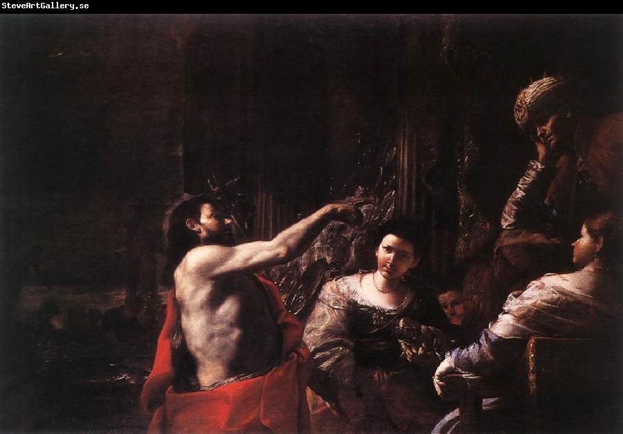 PRETI, Mattia St John the Baptist before Herod af